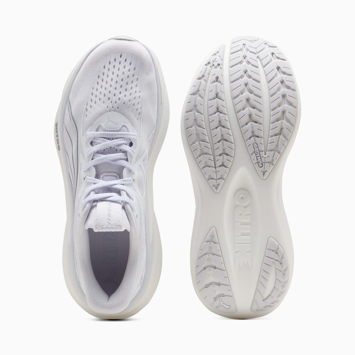 PUMA MagMax NITRO™ 2 Running Shoes Men product view 4 — PUMA White-Silver Mist