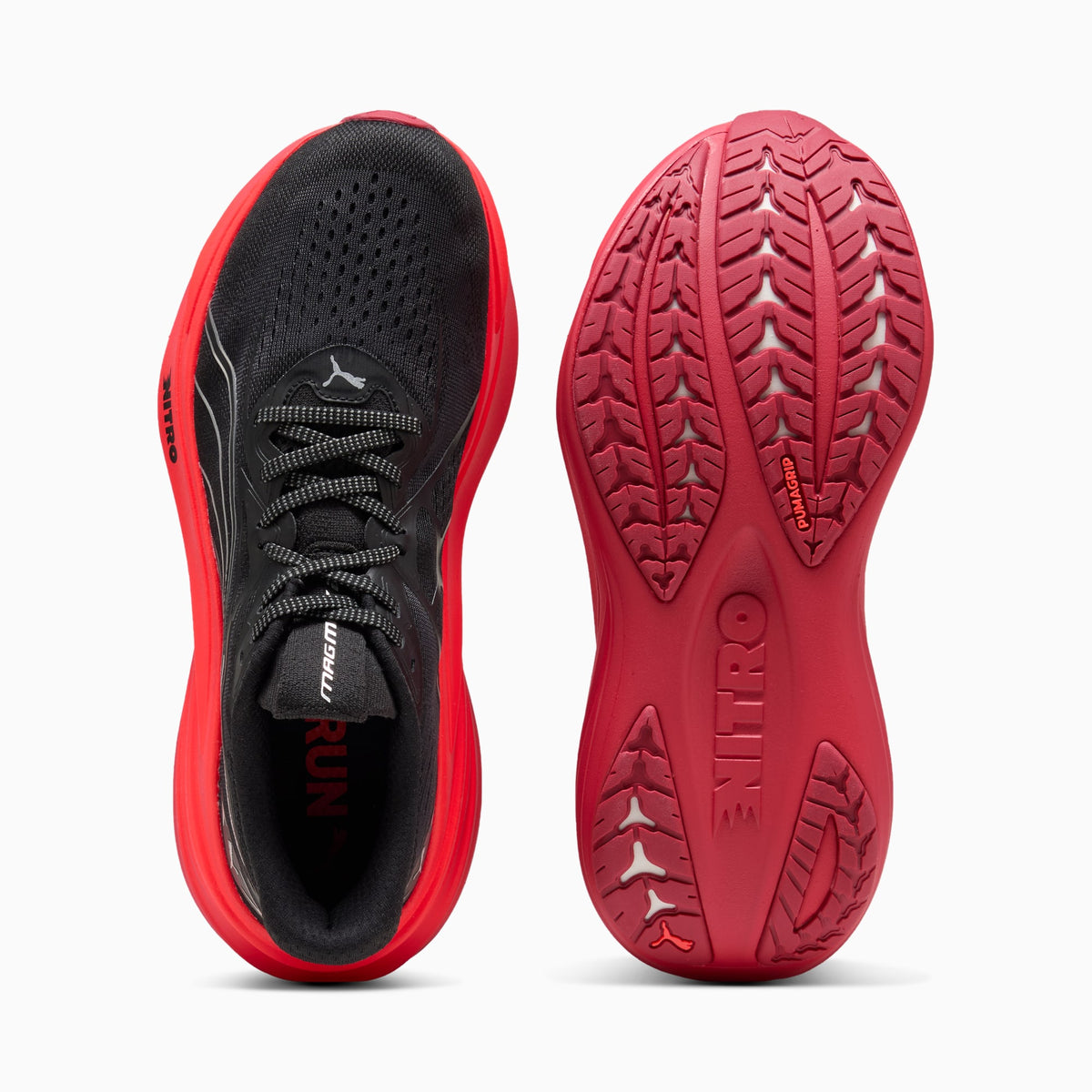 PUMA MagMax NITRO™ 2 Running Shoes Men product view 4 — PUMA Black-Ultra Red