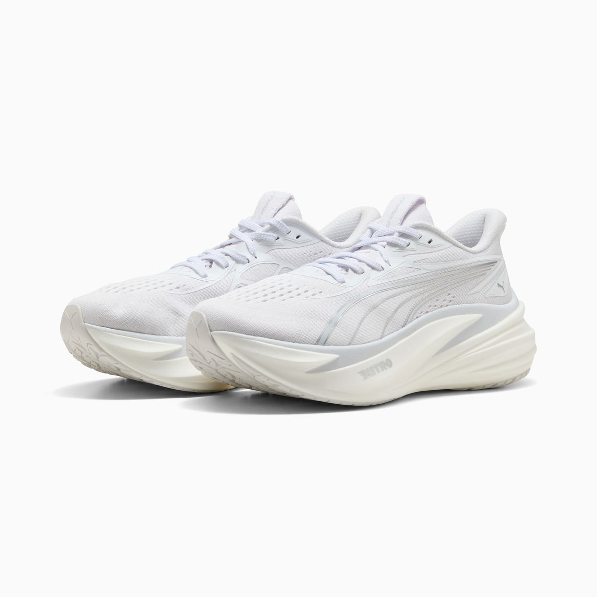 PUMA MagMax NITRO™ 2 Running Shoes Men product view 2 — PUMA White-Silver Mist