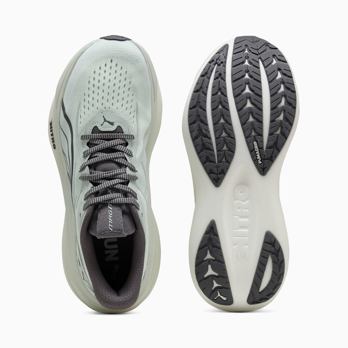PUMA MagMax NITRO™ 2 Running Shoes Men product view 4 — Créme De Mint-Moody Gray