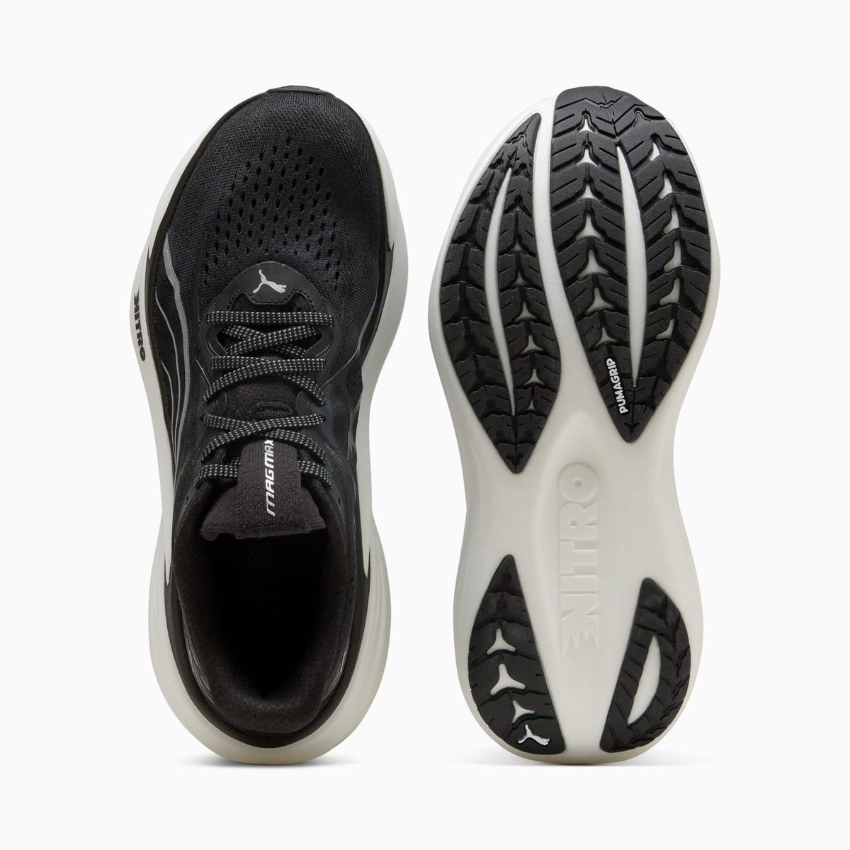 PUMA MagMax NITRO™ 2 Running Shoes Men product view 4 — PUMA Black-PUMA White