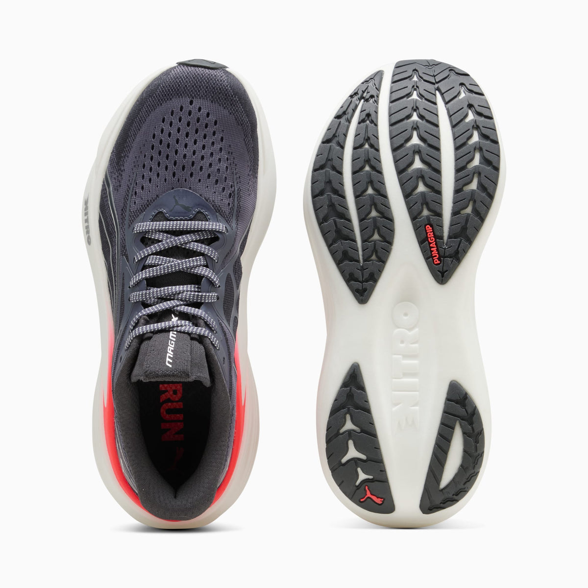 PUMA MagMax NITRO™ 2 Running Shoes Men product view 4 — Inky Depths-Ultra Red