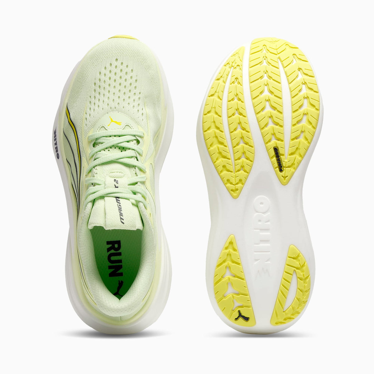 PUMA MagMax NITRO™ 2 Running Shoes Men product view 4 — Apple Spritz-Lux Lime