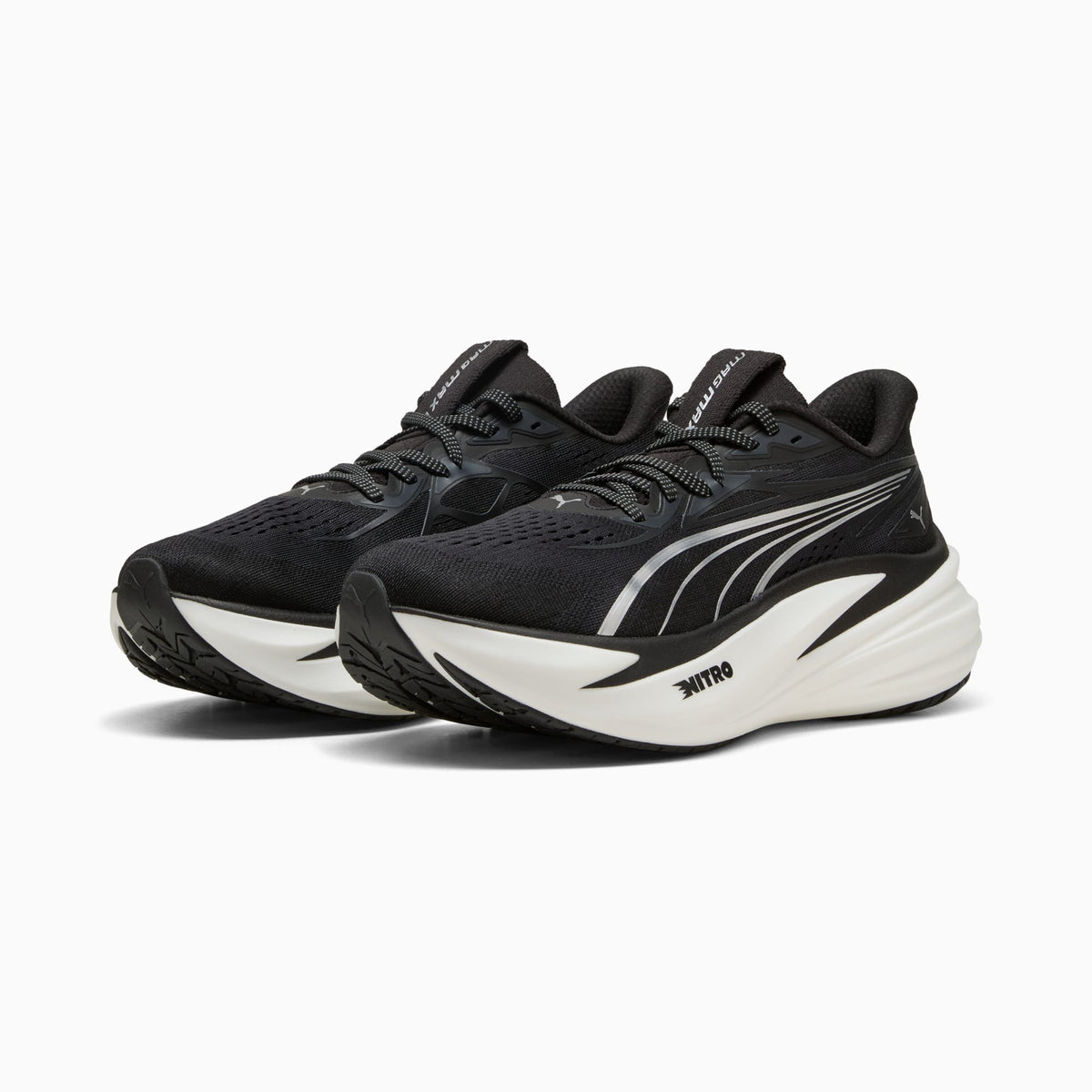 PUMA MagMax NITRO™ 2 Running Shoes Men product view 2 — PUMA Black-PUMA White
