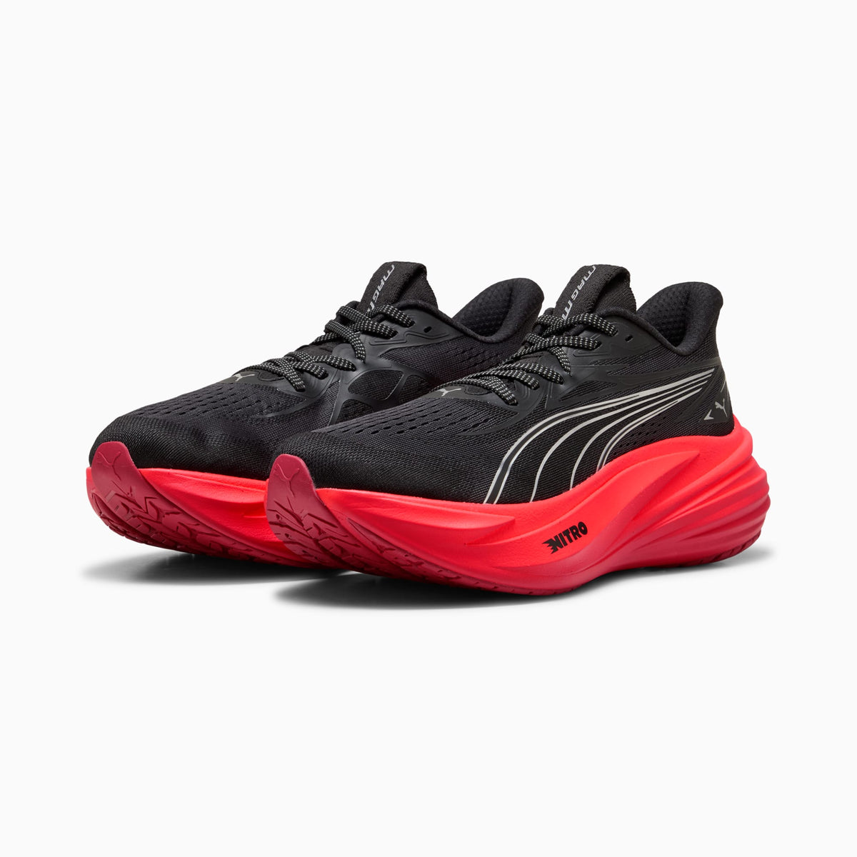 PUMA MagMax NITRO™ 2 Running Shoes Men product view 2 — PUMA Black-Ultra Red