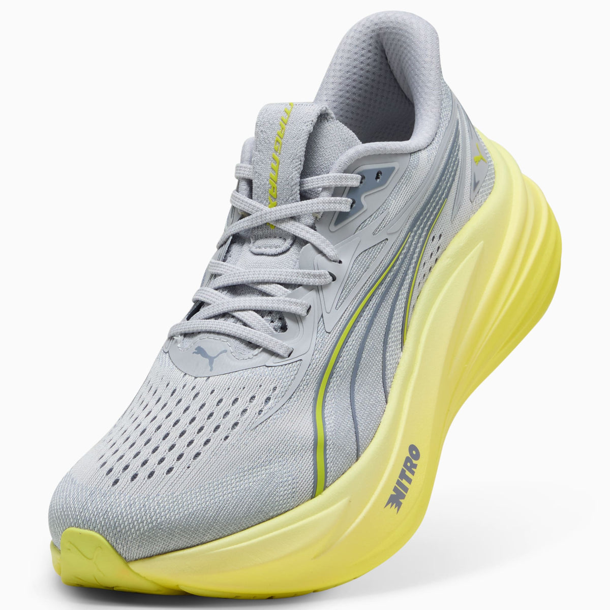 PUMA MagMax NITRO™ 2 Running Shoes Men product view 6 — Vibrant Silver-Lux Lime