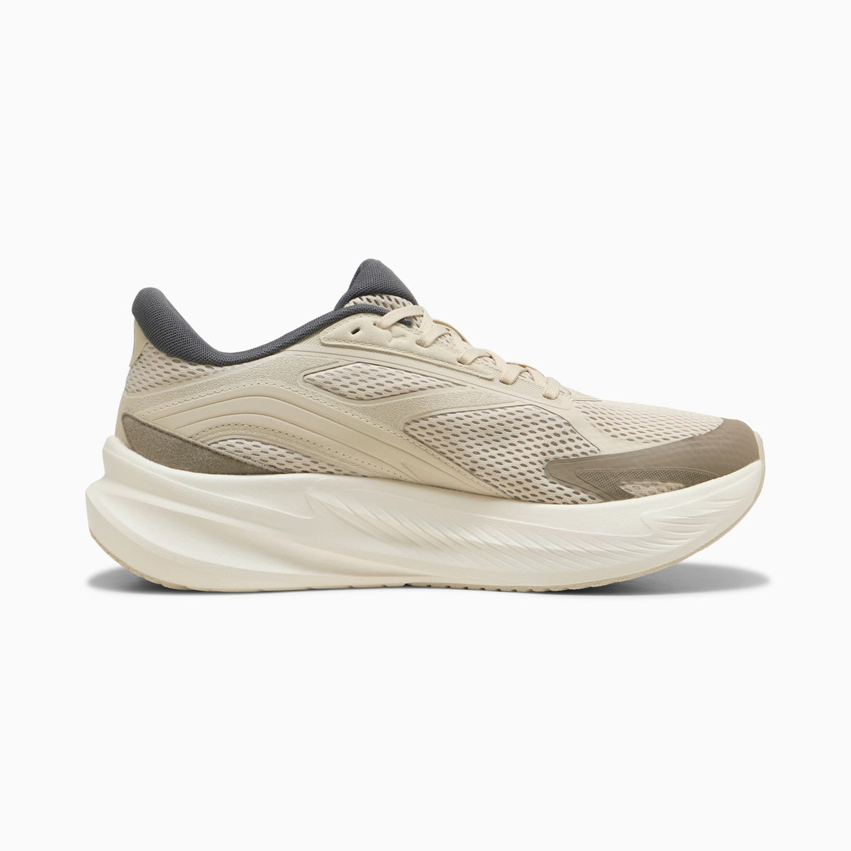 PUMA MaxStride Lite Running Shoes Unisex product view 5 — Warm White-Silver Fog-Mouse Gray-Moody Gray
