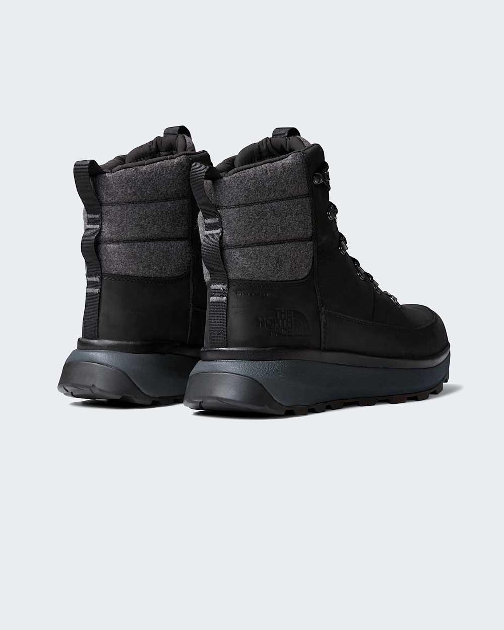 The North Face Bergen Leather Waterproof Snow Boots Men - Black - ALT6