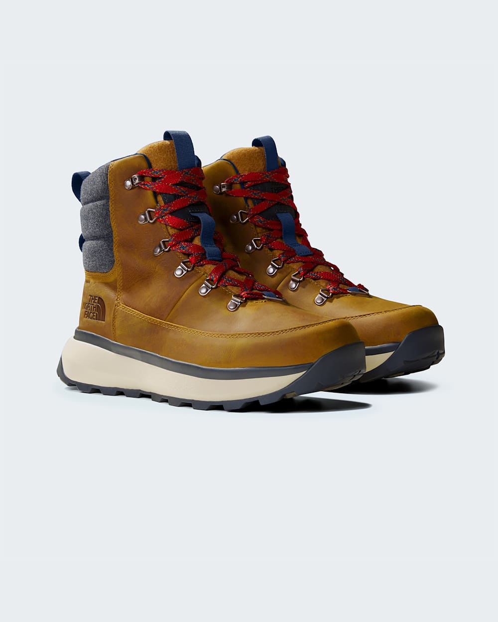 The North Face Bergen Leather Waterproof Snow Boots Men - Tan - ALT8