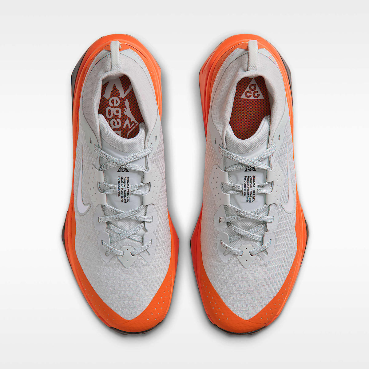 Nike ACG Zegama Trail GORE-TEX Men product view 5 — Light Silver/Safety Orange/Schwarz/Summit White