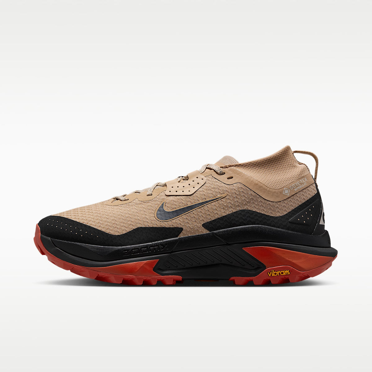 Nike ACG Zegama Trail GORE-TEX Men product view 1 — Linen/Light Crimson/Light Orewood Brown/Schwarz