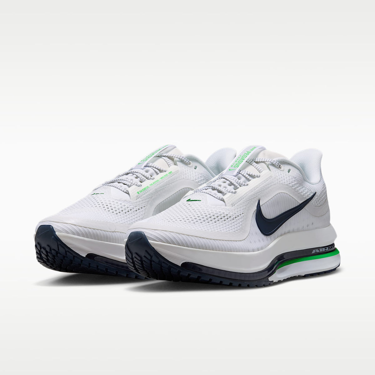 Nike Pegasus Premium Men product view 6 — Weiß/Midnight Navy/Green Spark