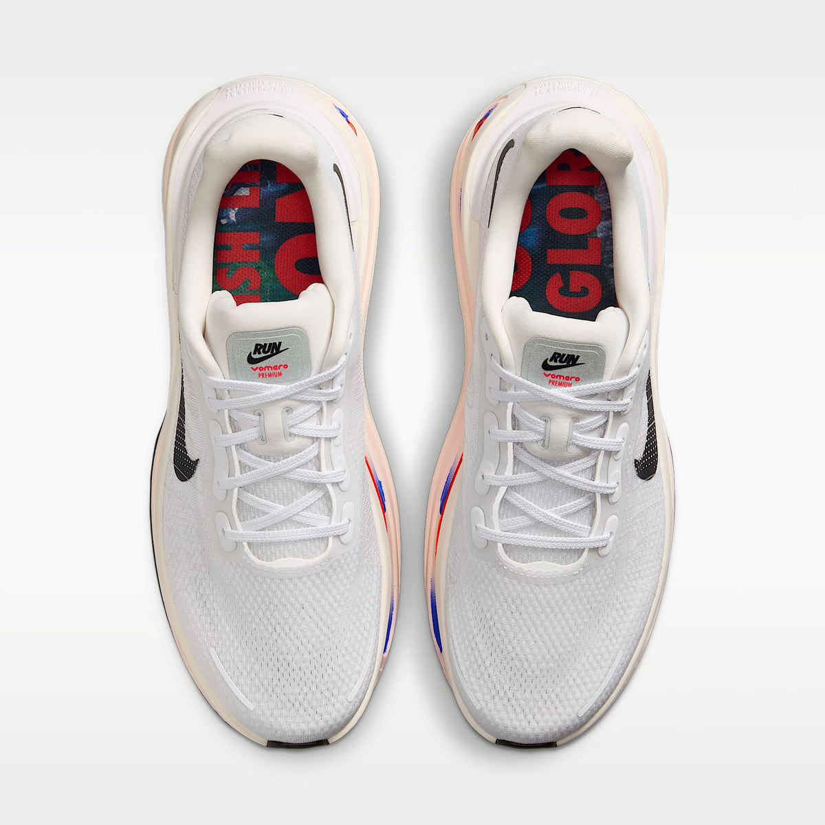 Nike Vomero Premium Men product view 4 — Weiß/Racer Blue/Bright Crimson/Schwarz
