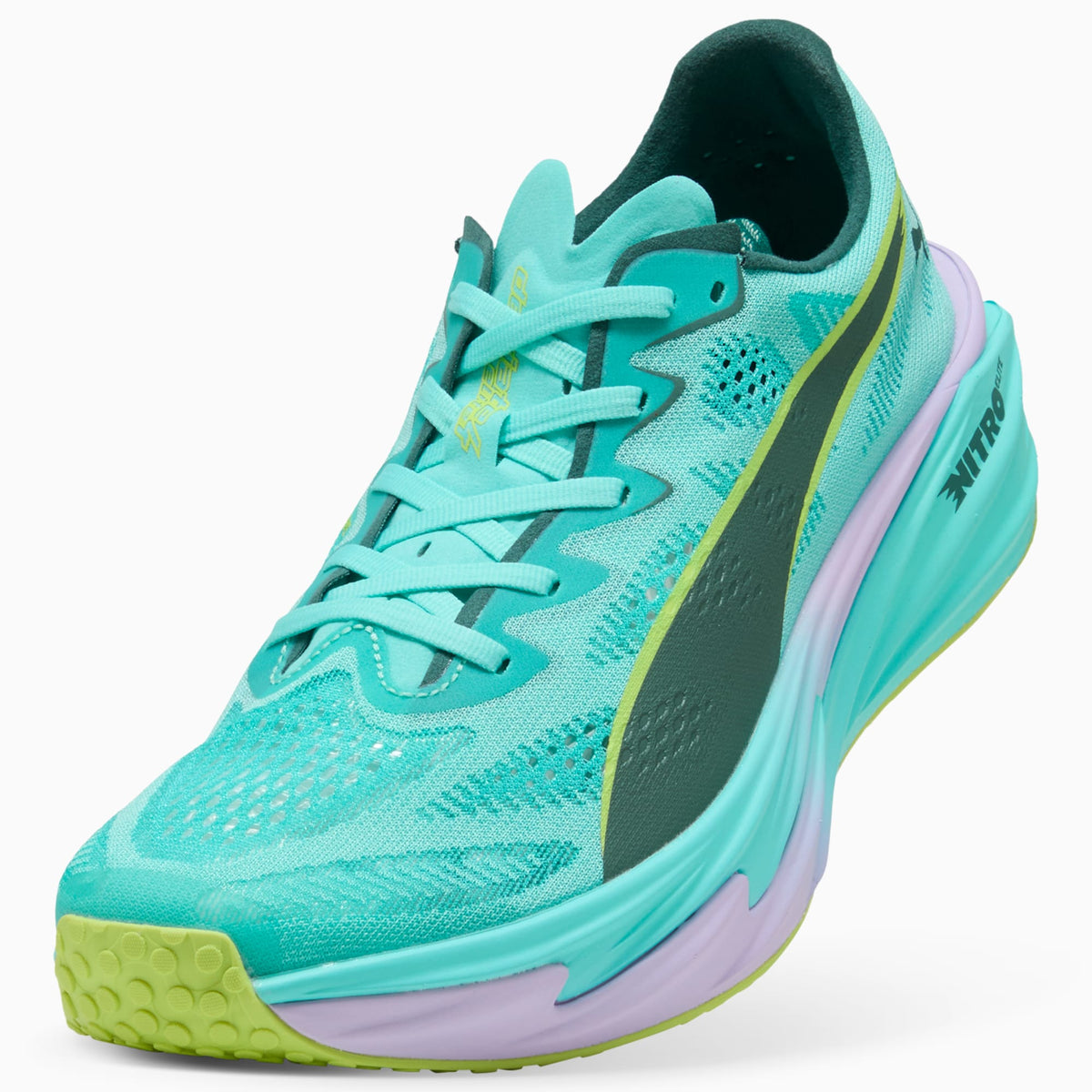 PUMA x HYROX Deviate NITRO™ Elite 4 Shoes Men product view 6 — Intense Mint-Light Lavender