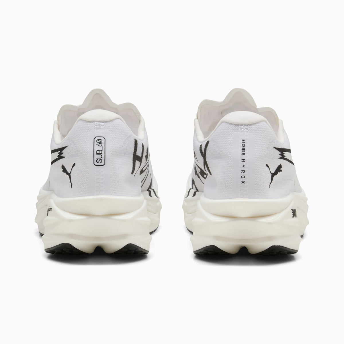 PUMA x HYROX Deviate NITRO™ Elite 4 Shoes Men product view 3 — PUMA White-PUMA Black