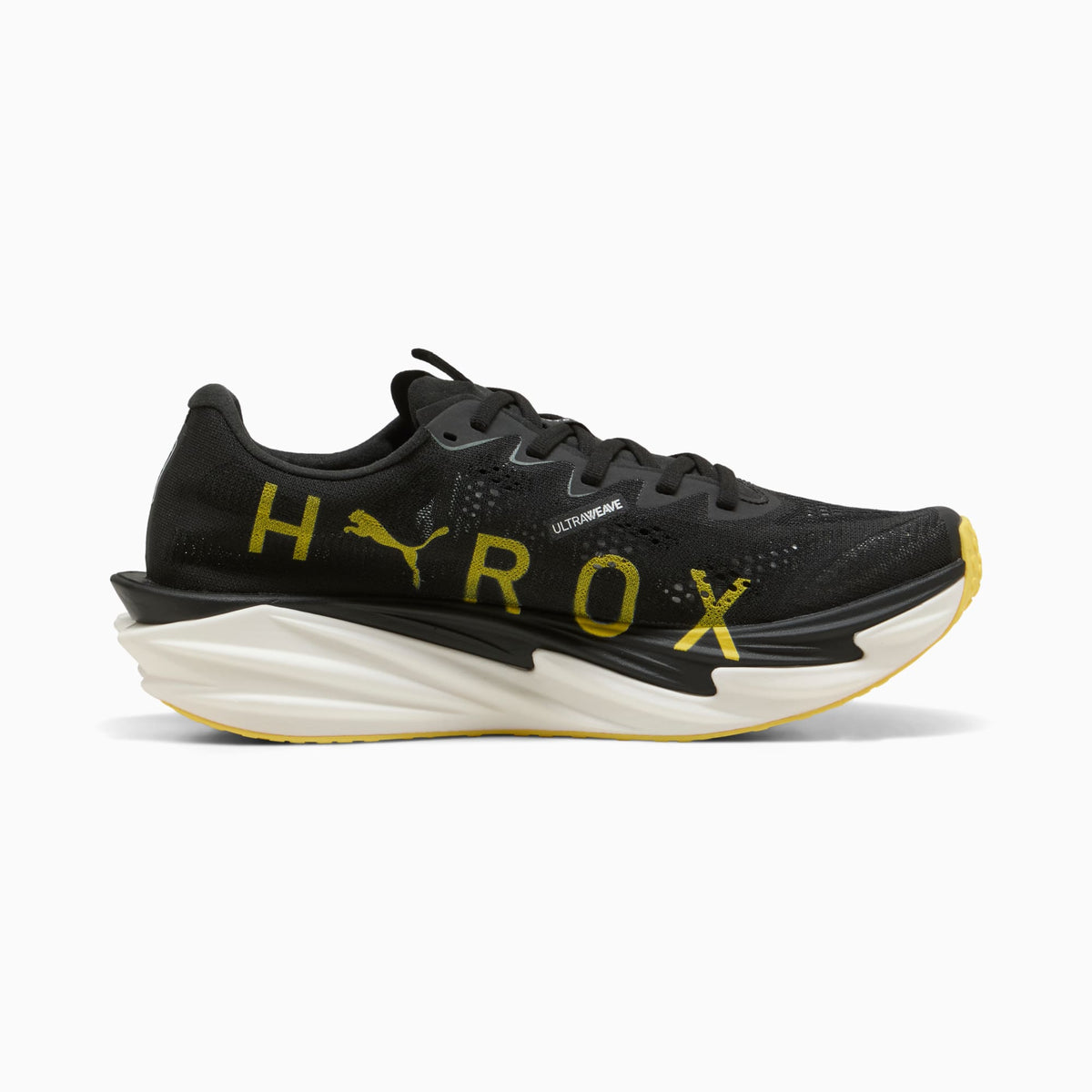 PUMA x HYROX Deviate NITRO™ Elite 4 Shoes Men product view 5 — PUMA Black-Vibrant Yellow