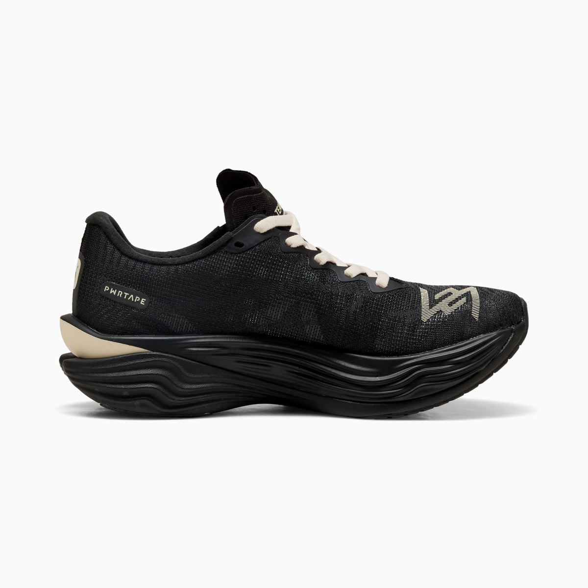 PUMA x REPRESENT Deviate NITRO™ Elite 3 Running Shoes Men product view 5 — PUMA Black-Alpine Snow