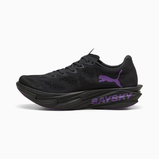 PUMA x SAYSKY Deviate NITRO™ Elite 4 Running Shoes Women product view 1 — Flat Dark Gray-Ultra Purple