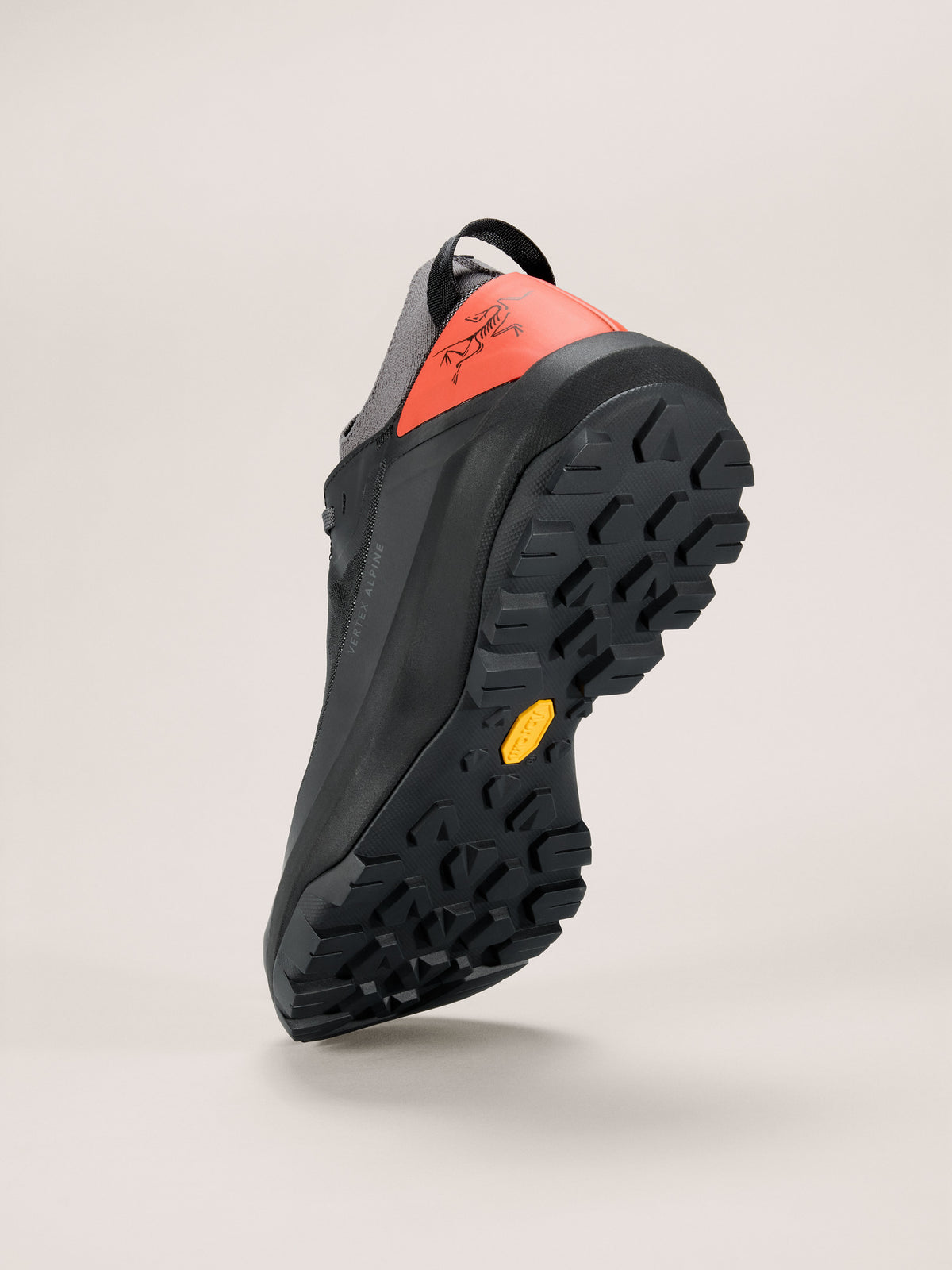 Arc'teryx Vertex Alpine Shoe Men's product view 4 — Black/Solaris