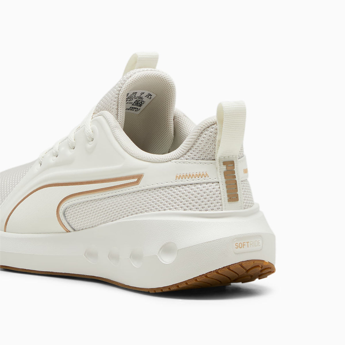PUMA SOFTRIDE Carson Running Shoes product view 3 — Warm White-PUMA Gold