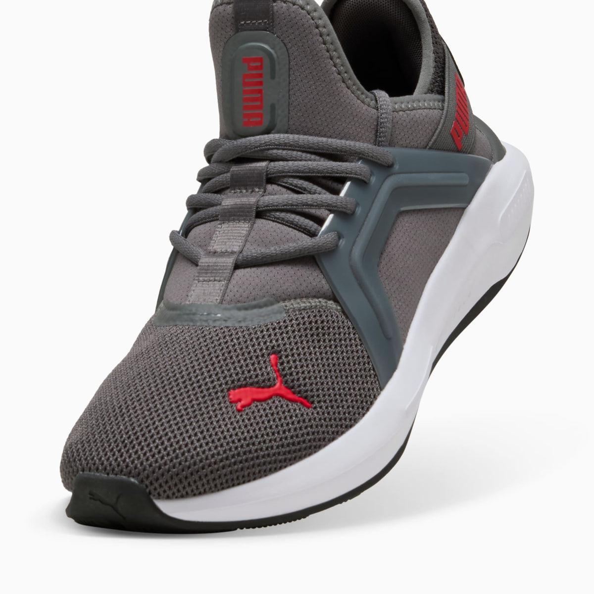 PUMA Softride Enzo 5 Running Shoes product view 6 — Cool Dark Gray-For All Time Red-PUMA White