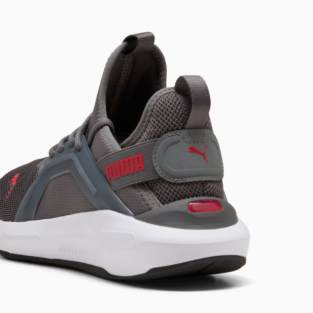 PUMA Softride Enzo 5 Running Shoes product view 3 — Cool Dark Gray-For All Time Red-PUMA White