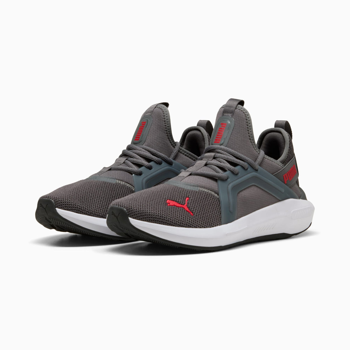 PUMA Softride Enzo 5 Running Shoes product view 2 — Cool Dark Gray-For All Time Red-PUMA White