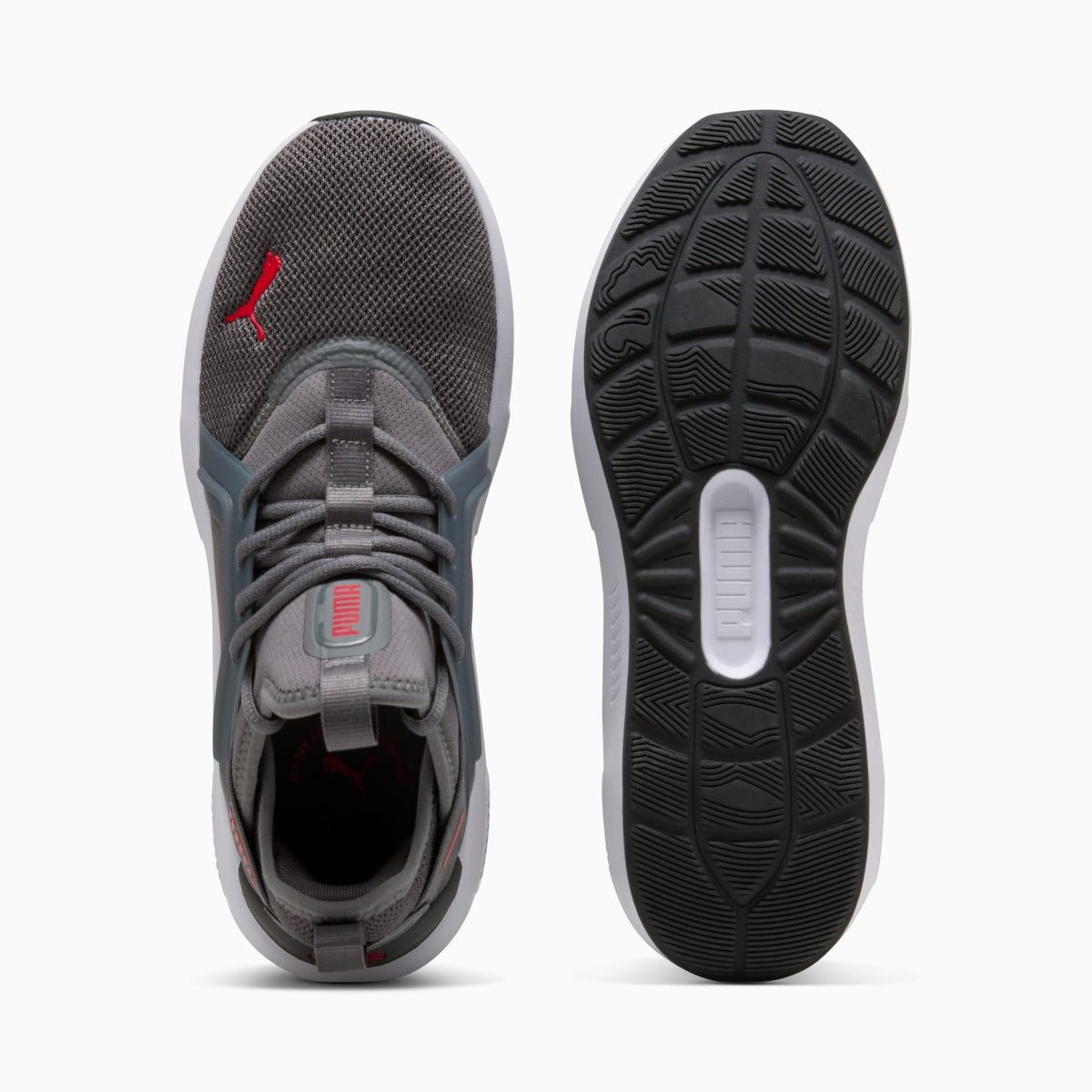 PUMA Softride Enzo 5 Running Shoes product view 4 — Cool Dark Gray-For All Time Red-PUMA White