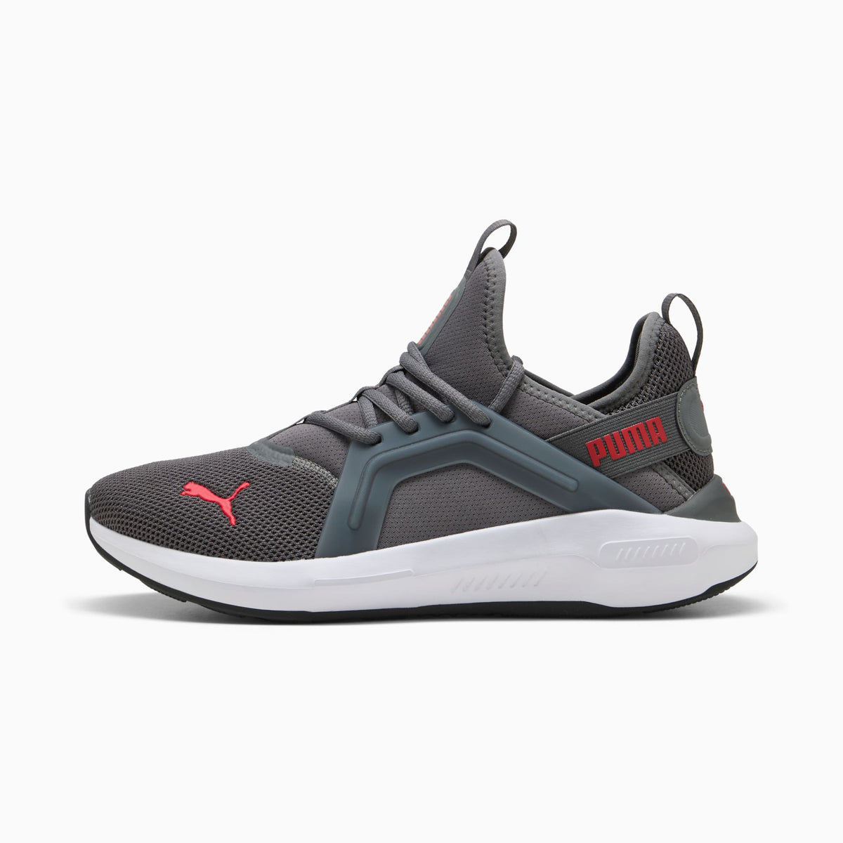 PUMA Softride Enzo 5 Running Shoes product view 1 — Cool Dark Gray-For All Time Red-PUMA White