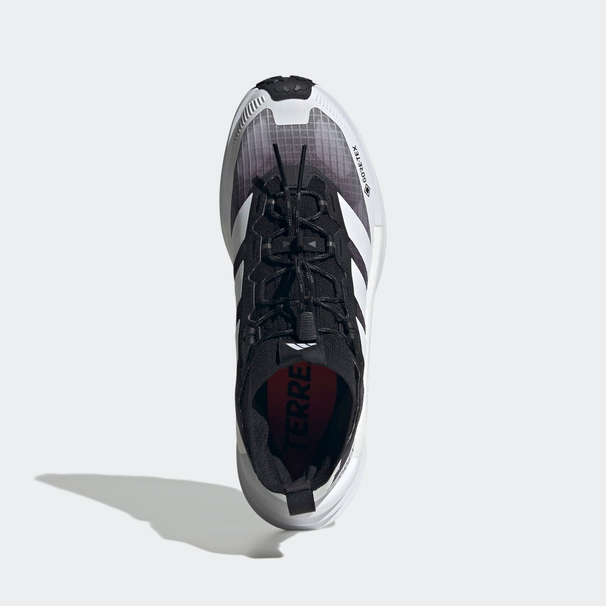 Adidas Terrex FREEHIKER 3 Ultra GORE-TEX Hiking Shoes Men - Top Portrait View - Cloud White / Cloud White / Core Black