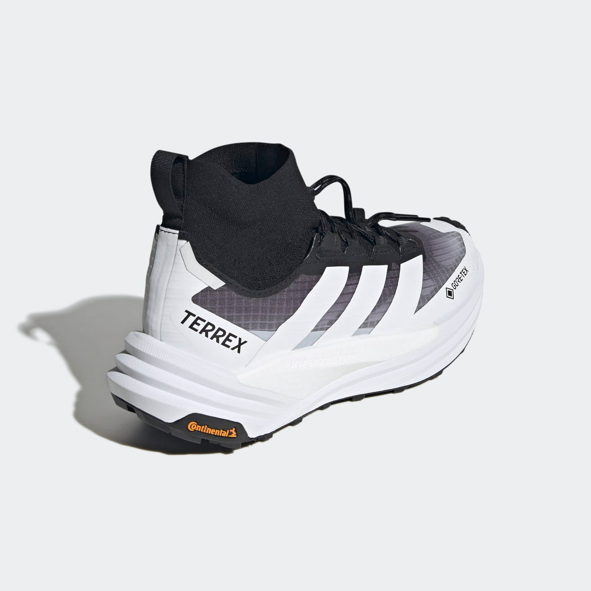 Adidas Terrex FREEHIKER 3 Ultra GORE-TEX Hiking Shoes Men - Back Lateral Top View - Cloud White / Cloud White / Core Black