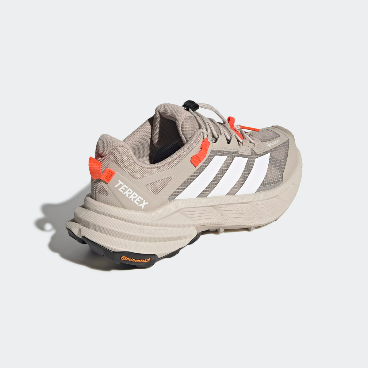 Adidas Terrex Freehiker SL GORE-TEX Hiking Shoes Men - Back Lateral Top View - Wonder Beige / Cloud White / Beige