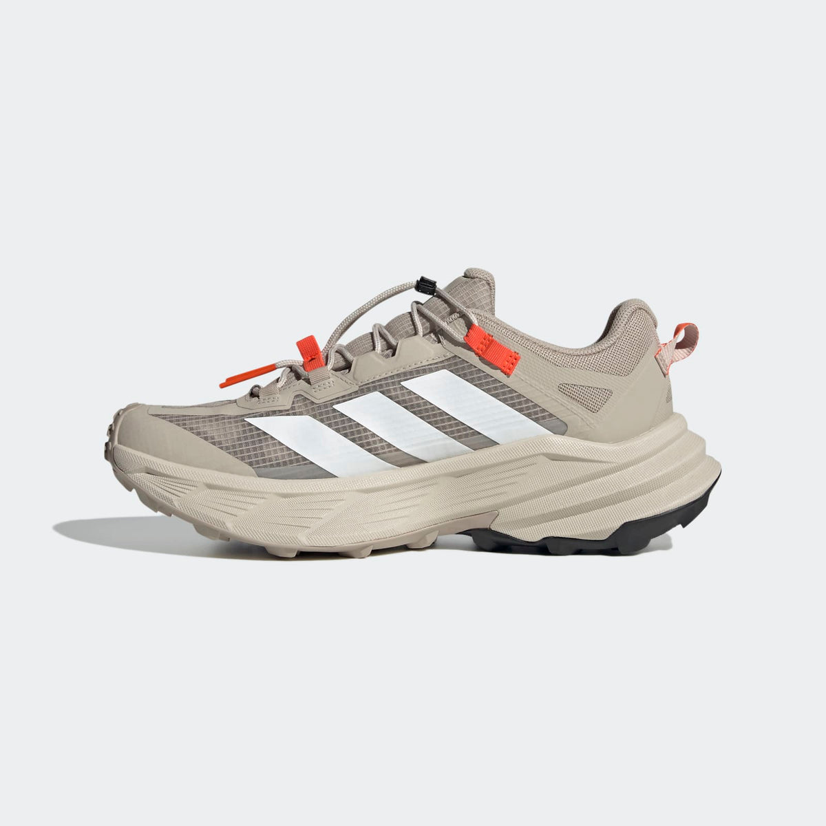 Adidas Terrex Freehiker SL GORE-TEX Hiking Shoes Men - Side Medial Center View - Wonder Beige / Cloud White / Beige