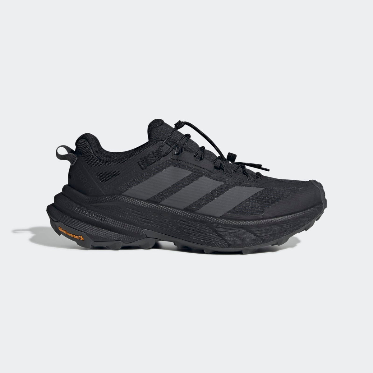 Adidas Terrex Freehiker SL GORE-TEX Hiking Shoes Men - Side Lateral Center View - Core Black / Grey Six / Grey Six
