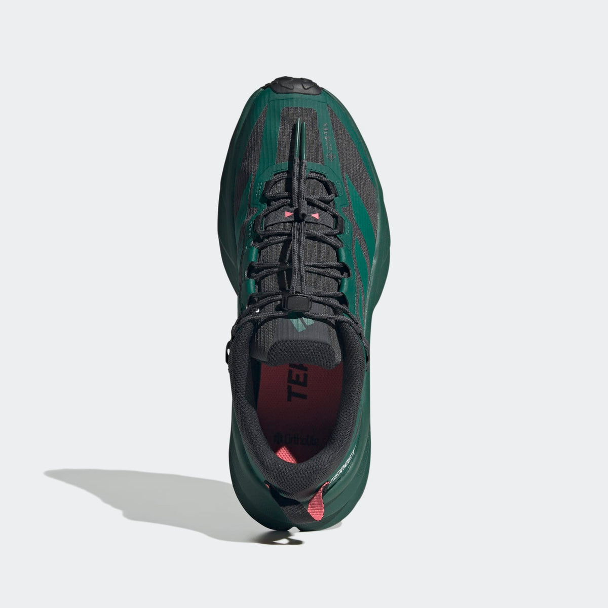 Adidas Terrex Freehiker SL GORE-TEX Hiking Shoes Men - Top Portrait View - Collegiate Green / Collegiate Green / Carbon
