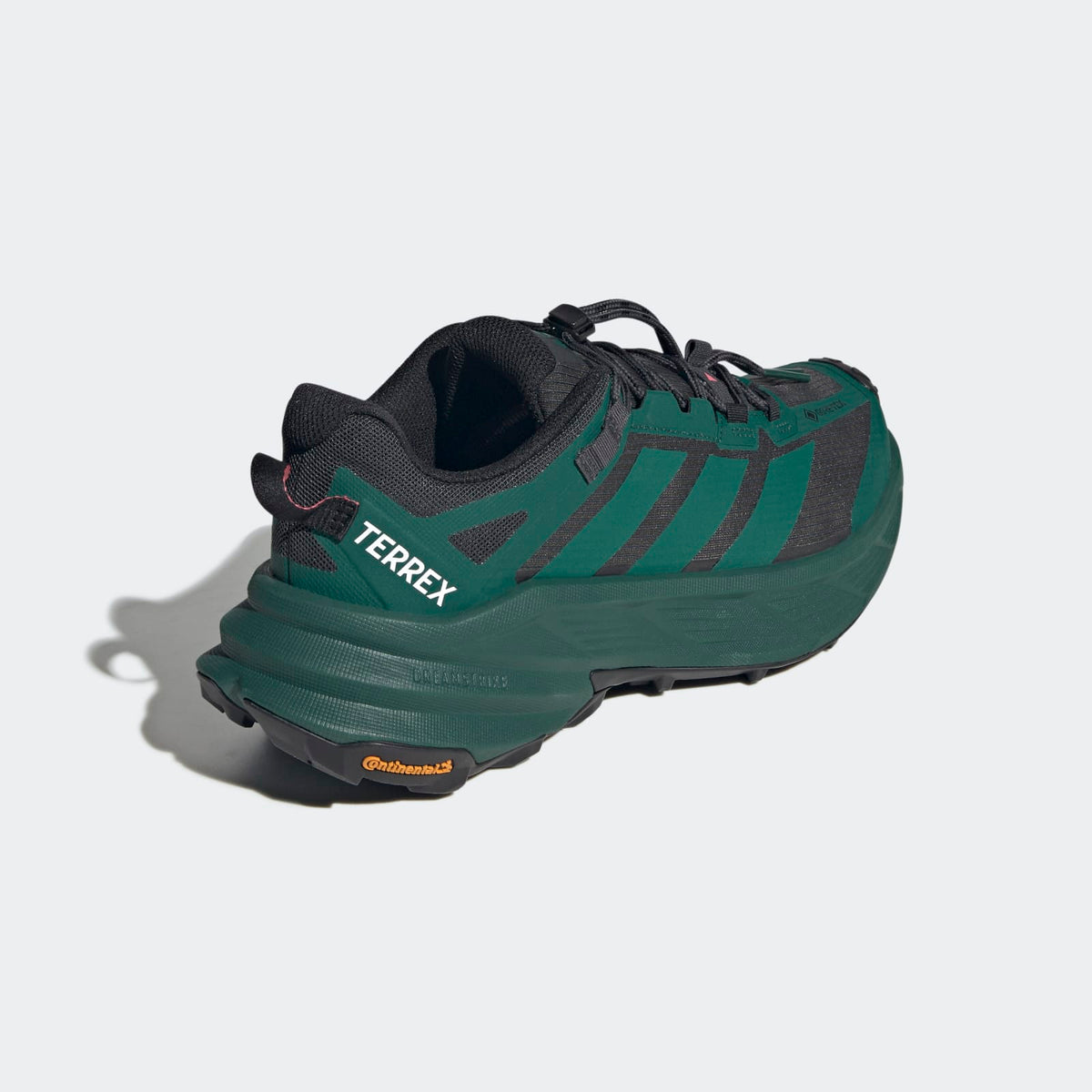 Adidas Terrex Freehiker SL GORE-TEX Hiking Shoes Men - Back Lateral Top View - Collegiate Green / Collegiate Green / Carbon