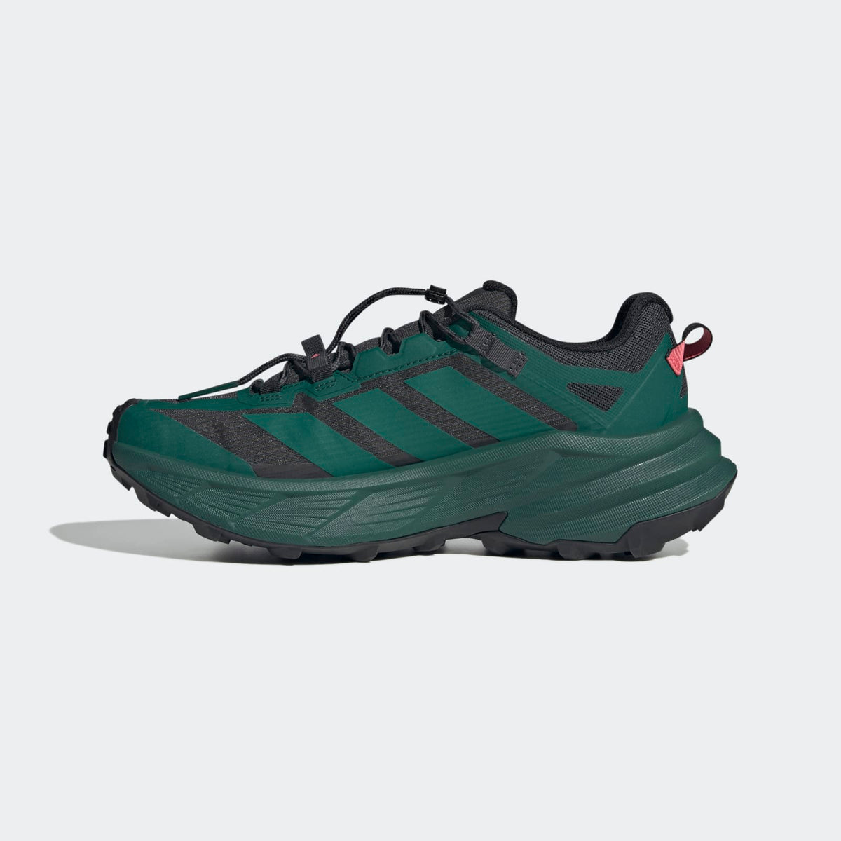 Adidas Terrex Freehiker SL GORE-TEX Hiking Shoes Men - Side Medial Center View - Collegiate Green / Collegiate Green / Carbon