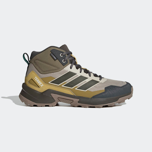 Adidas Terrex Eastrail 3 Mid Climaproof Hiking Shoes Men - Side Lateral Center View - Light Brown / Shadow Olive / Olive Strata