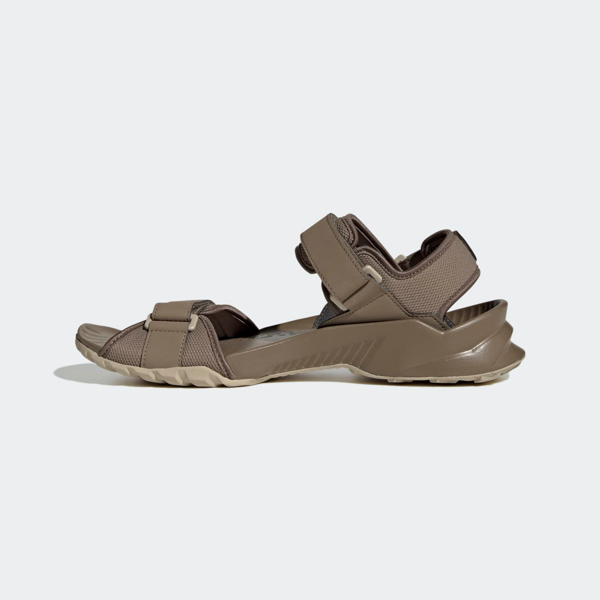 Adidas Terrex Hydroterra Sandals - Side Medial Center View - Khaki Six / Khaki Six / Khaki Three