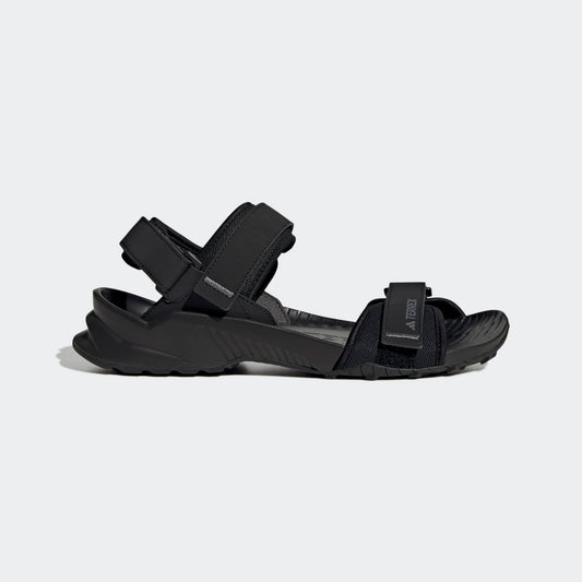 Adidas Terrex Hydroterra Sandals - Side Lateral Center View - Core Black / Core Black / Grey Four