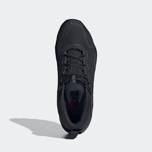 Adidas Terrex Skychaser AX5 Mid GORE-TEX Hiking Shoes Men - Top Portrait View - Core Black / Core Black / Carbon