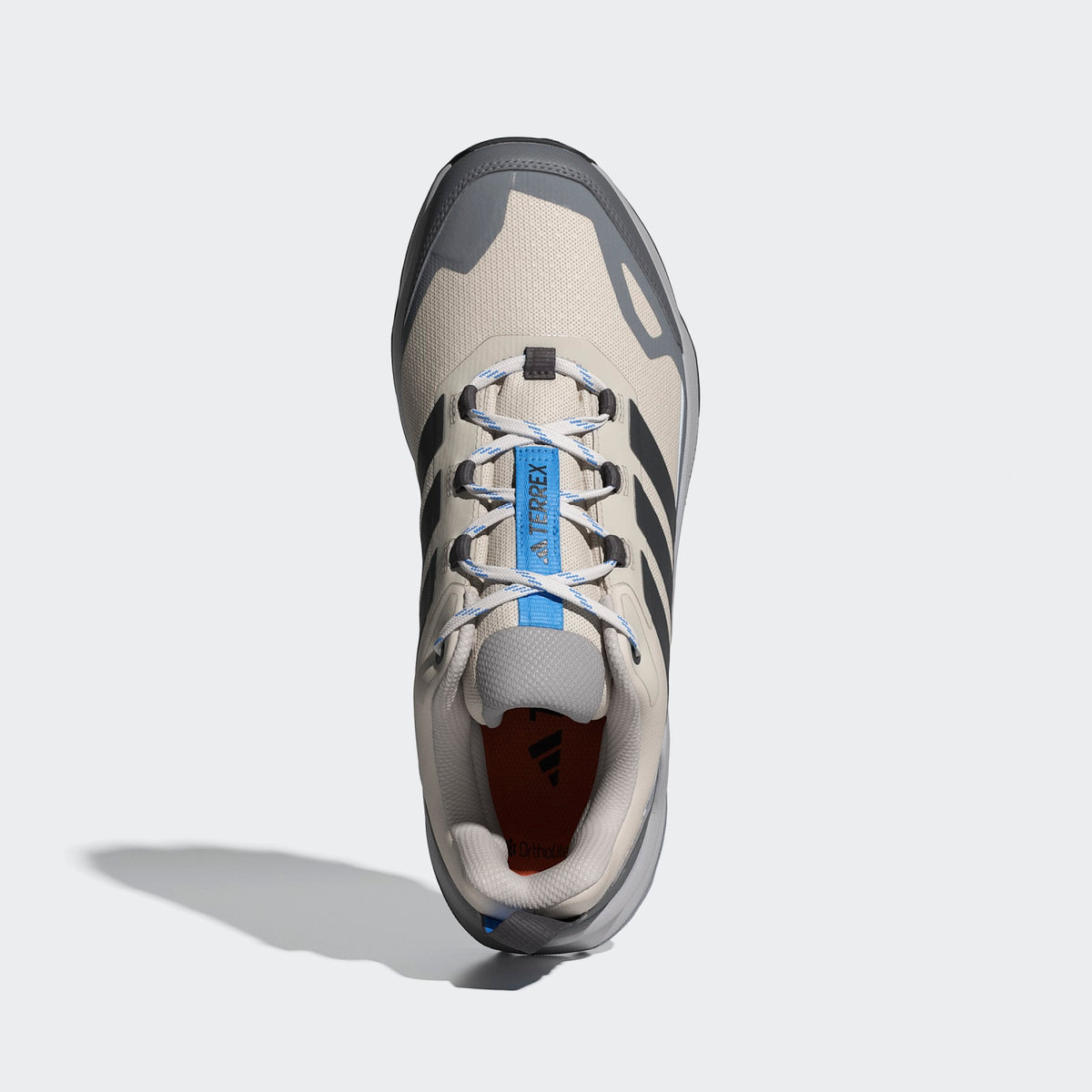 Adidas Terrex Skychaser AX5 Hiking Shoes Men - Top Portrait View - Beige / Carbon / Grey Four