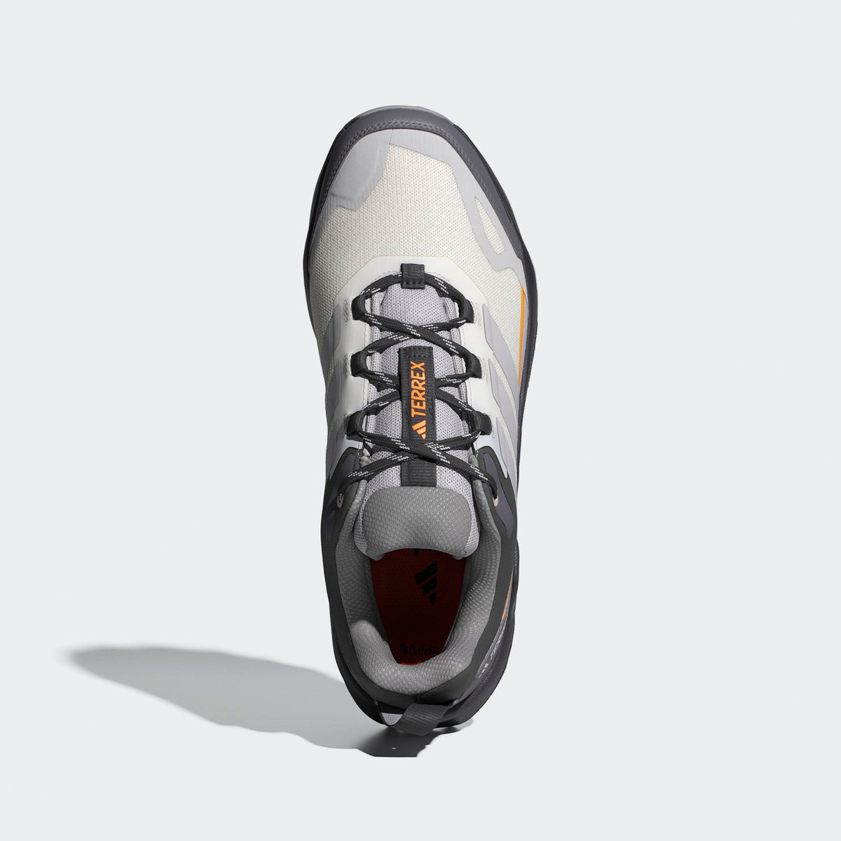 Adidas Terrex Skychaser AX5 Hiking Shoes Men - Top Portrait View - Off White / Matte Silver / Grey Three
