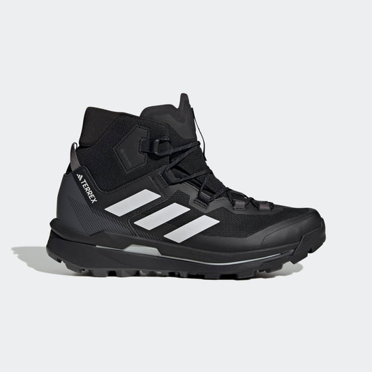 Adidas Terrex Skychaser Tech GORE-TEX Hiking Shoes IH1089 - Side Lateral Center View - Core Black / Grey One / Grey Five