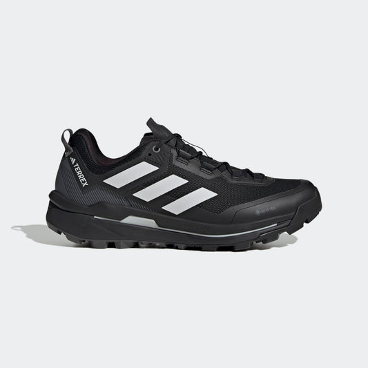 Adidas Terrex Skychaser Tech GORE-TEX Hiking Shoes IH1090 - Side Lateral Center View - Core Black / Grey One / Grey Five