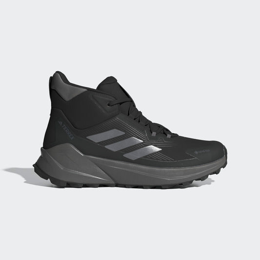 Adidas Terrex Trailmaker 2.0 Mid GORE-TEX Hiking Shoes Men - Side Lateral Center View - Core Black / Carbon / Grey Four
