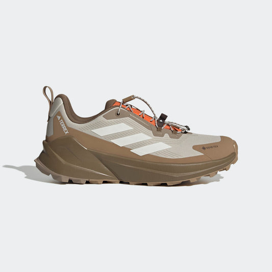 Adidas Terrex Trailmaker 2 GORE-TEX Speed Lace Hiking Shoes Men - Side Lateral Center View - Beige / Off White / Cardboard