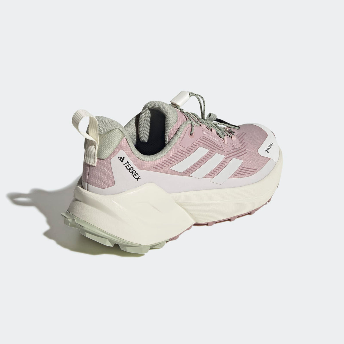 Adidas Terrex Trailmaker 2 GORE-TEX Speed Lace Hiking Shoes Women - Back Lateral Top View - Dual Lilac / Grey One / Off White