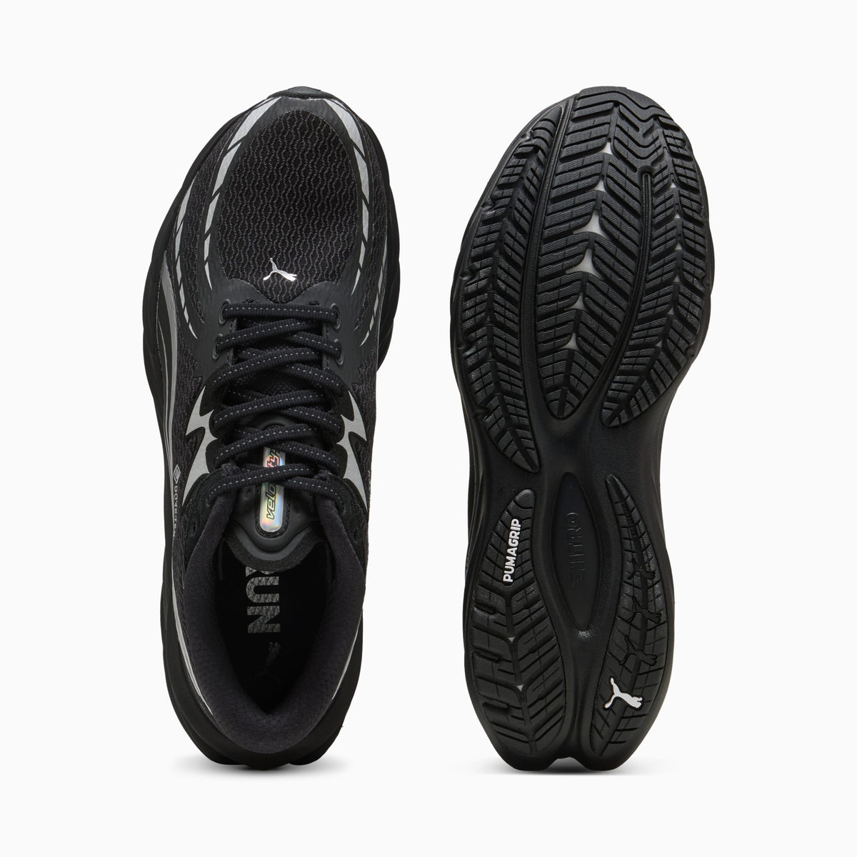 PUMA Velocity NITRO™ 4 GTX Running Shoes Men product view 4 — PUMA Black-PUMA Silver
