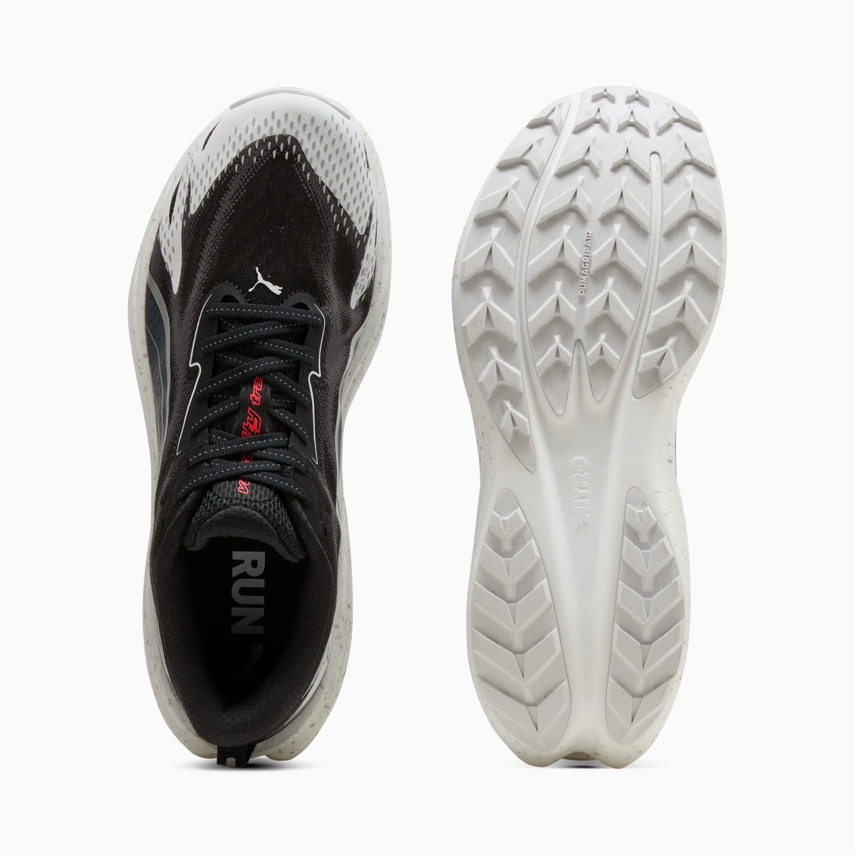 PUMA Velocity NITRO™ Trail Running Shoes Men product view 4 — PUMA Black-Feather Gray-Ultra Red